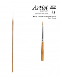 KCK PREMIUM ROUND LONG HANDLE BRUSH - BR 121R #01